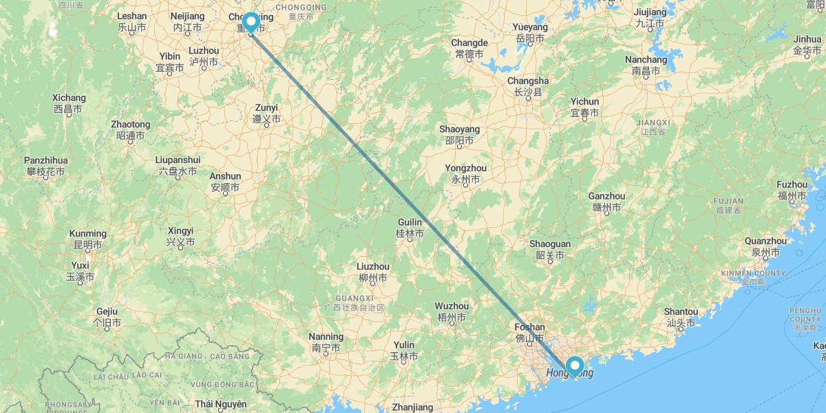 Chongqing y Hong Kong