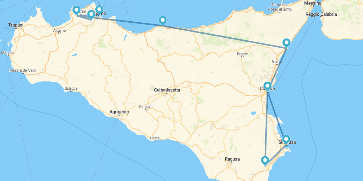 De Catania a Palermo con Costa Occidental