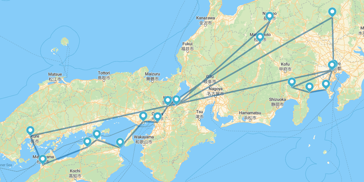 Tokio, Hiroshima, Mt. Koya, Kioto, Alpes Japoneses y Monte Fuji