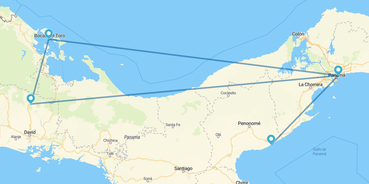 Panamá con Caribe Panameño, Volcán Barú y playa Blanca