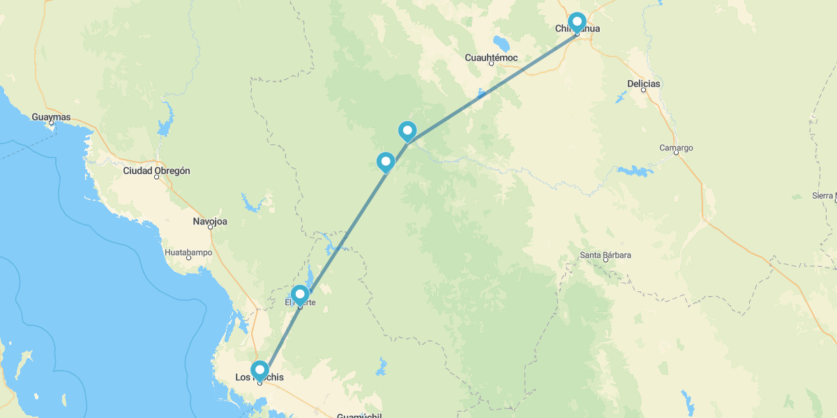Barrancas del Cobre: Chihuahua, Creel, El Fuerte y Los Mochis