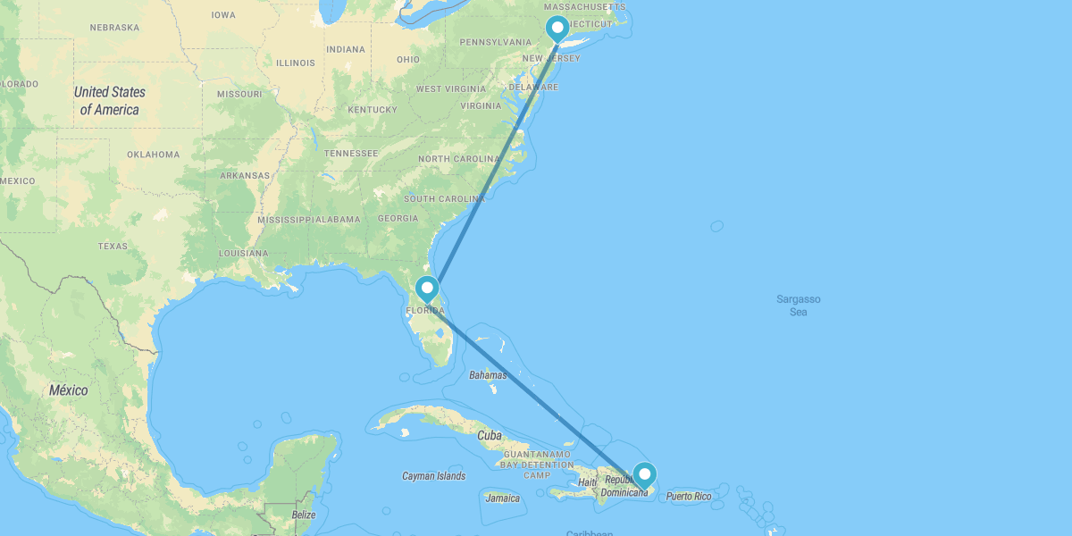 Nueva York, Walt Disney World Orlando y Bayahibe