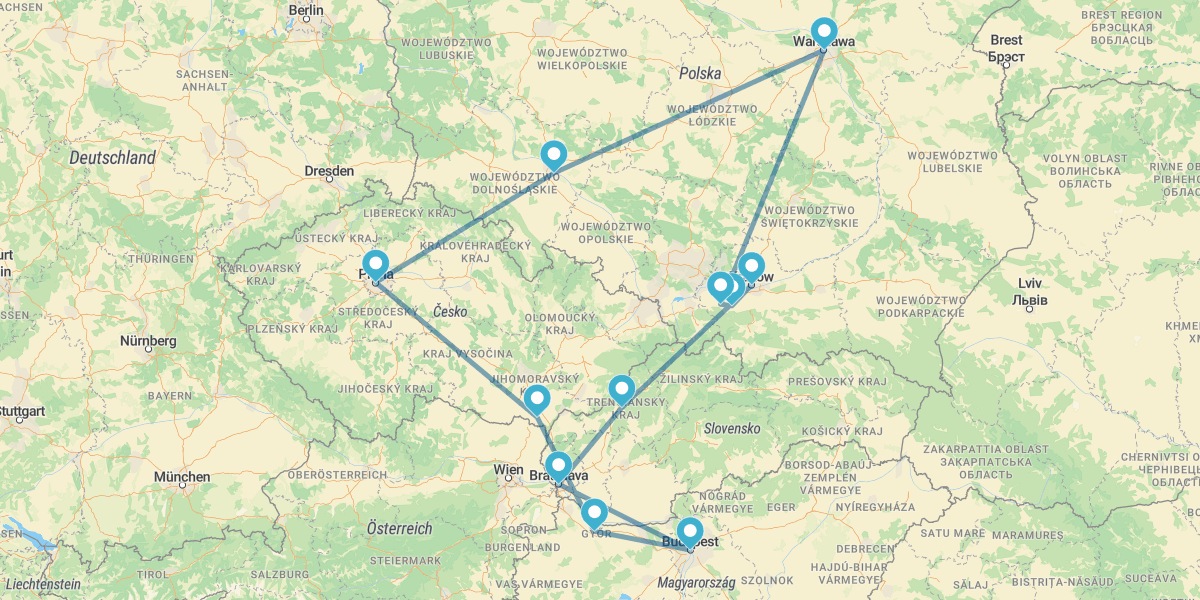 Praga, Budapest y Polonia