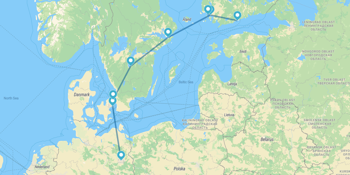 Berlín, Copenhague, Estocolmo y Helsinki