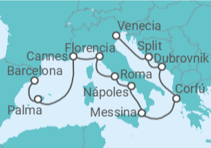 Itinerario del Crucero Croacia, Grecia, Francia - Norwegian Cruise Line