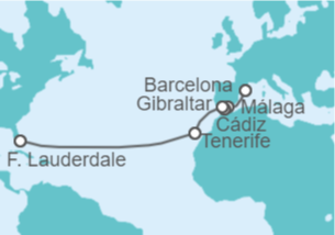 Itinerario del Crucero España, Gibraltar - Princess Cruises