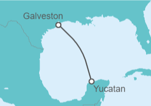 Itinerario del Crucero Escapada Mágica a México  - Disney Cruise Line
