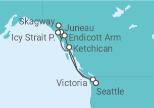 Itinerario del Crucero Alaska - Norwegian Cruise Line