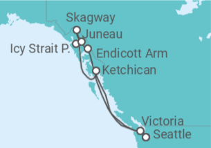 Itinerario del Crucero Alaska - Norwegian Cruise Line