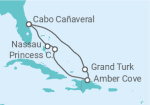 Itinerario del Crucero Bahamas - Princess Cruises