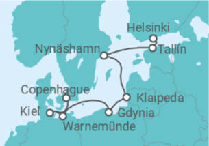 Itinerario del Crucero Estonia, Suecia, Lituania, Polonia, Alemania - Norwegian Cruise Line