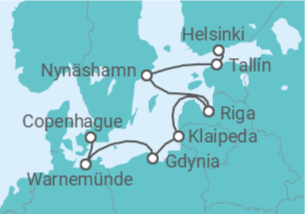 Itinerario del Crucero Alemania, Polonia, Lituania, Letonia, Suecia, Estonia - Norwegian Cruise Line
