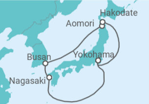 Itinerario del Crucero Japón, Corea Del Sur - Princess Cruises