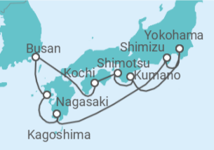 Itinerario del Crucero Japón, Corea Del Sur - Princess Cruises
