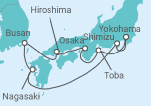 Itinerario del Crucero Japón, Corea Del Sur - Princess Cruises