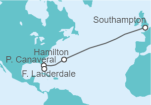 Itinerario del Crucero Bermudas, USA - Cunard