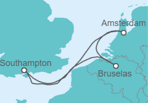Itinerario del Crucero Bélgica, Holanda - Cunard
