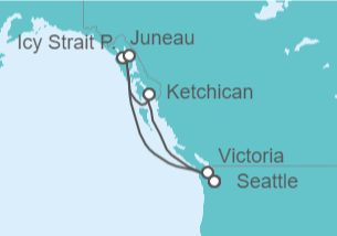 Itinerario del Crucero Alaska - Royal Caribbean