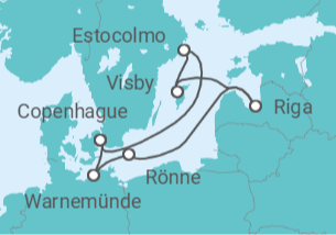 Itinerario del Crucero Letonia, Suecia, Dinamarca - MSC Cruceros
