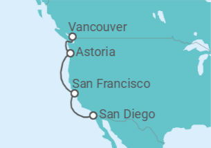 Itinerario del Crucero USA - Royal Caribbean