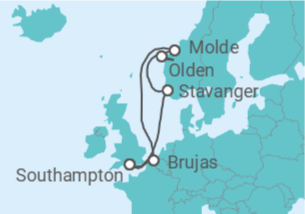 Itinerario del Crucero Bélgica, Noruega - Royal Caribbean