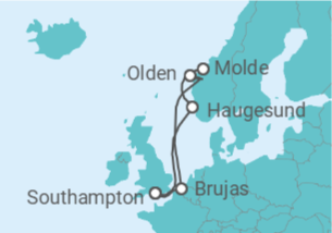 Itinerario del Crucero Bélgica, Noruega - Royal Caribbean