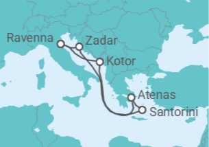 Itinerario del Crucero Montenegro, Grecia - Royal Caribbean