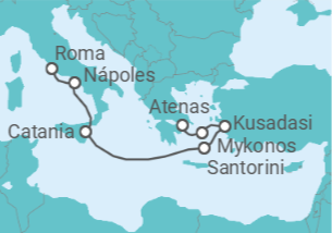 Itinerario del Crucero Italia, Grecia, Turquía - Royal Caribbean