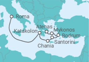 Itinerario del Crucero Grecia, Turquía - Royal Caribbean