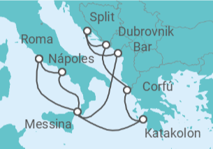 Itinerario del Crucero Italia, Croacia, Grecia - Celebrity Cruises