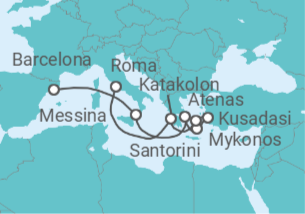 Itinerario del Crucero Italia, Grecia, Turquía - Celebrity Cruises