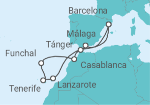 Itinerario del Crucero Islas Canarias - Celebrity Cruises