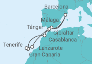 Itinerario del Crucero Islas Canarias - Celebrity Cruises