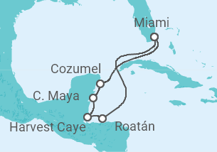 Itinerario del Crucero Honduras, México - Norwegian Cruise Line