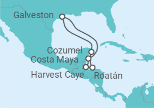 Itinerario del Crucero Caribe Occidental: México, Honduras y Belice  - Norwegian Cruise Line