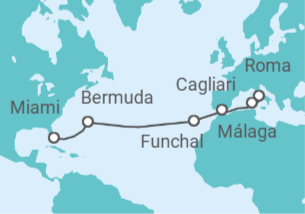 Itinerario del Crucero Italia, España, Portugal, Bermudas - Celebrity Cruises