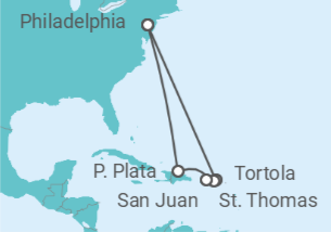 Itinerario del Crucero Islas Vírgenes - Reino Unido, Islas Vírgenes - Eeuu, Puerto Rico - Norwegian Cruise Line