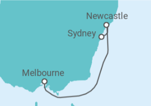 Itinerario del Crucero Australia - Princess Cruises
