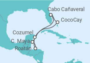 Itinerario del Crucero Honduras, México - Royal Caribbean