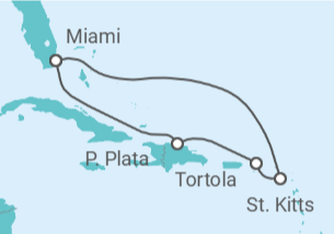 Itinerario del Crucero Islas Vírgenes - Reino Unido - Celebrity Cruises