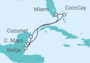 Itinerario del Crucero México, Belice - Celebrity Cruises