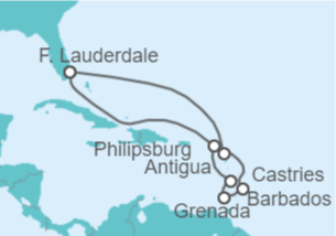 Itinerario del Crucero Saint Maarten, Santa Lucía, Barbados, Antigua Y Barbuda - Celebrity Cruises
