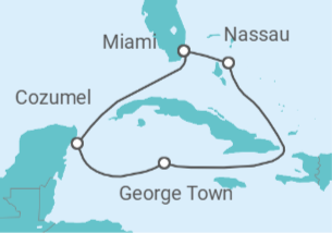 Itinerario del Crucero Bahamas, Islas Caimán, México - Celebrity Cruises