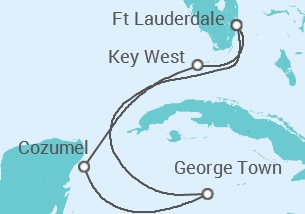 Itinerario del Crucero USA, México, Islas Caimán - Celebrity Cruises