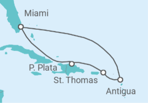 Itinerario del Crucero Islas Vírgenes - Eeuu, Antigua Y Barbuda - Celebrity Cruises