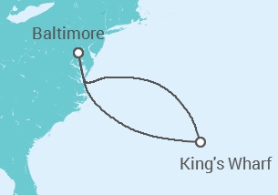 Itinerario del Crucero Bermudas - Royal Caribbean