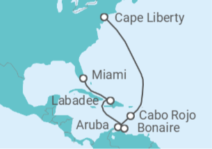 Itinerario del Crucero Aruba, Bonaire, San Eustaquio y Saba - Royal Caribbean