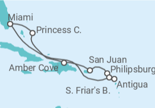 Itinerario del Crucero Puerto Rico, Saint Maarten, Antigua Y Barbuda - Princess Cruises