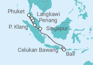 Itinerario del Crucero Tailandia, Malasia - Celebrity Cruises