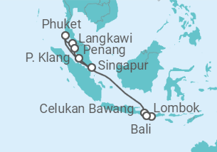 Itinerario del Crucero desde Singapur a Benoa (Bali), Indonesia - Celebrity Cruises